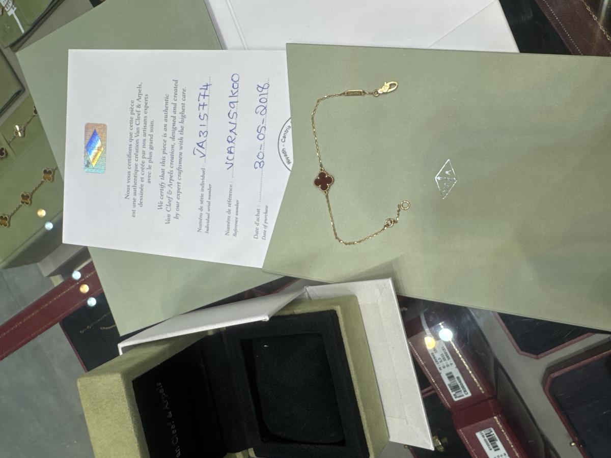 أسواره فانكليف عنابي ذهب روز اصلي JA315774